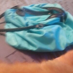 Turquoise Tote with Black Handles - Classic Everyday Carry
